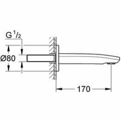 Излив для ванны GROHE Eurostyle Cosmopolitan, хром (13276002) Излив для ванны GROHE Eurostyle Cosmopolitan, хром (13276002)