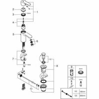 Смеситель для раковины GROHE Eurostyle Cosmopolitan, S-size, хром (3355220E) Смеситель для раковины GROHE Eurostyle Cosmopolitan, S-size, хром (3355220E)
