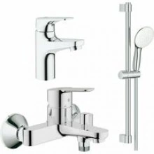 Готовый комплект для ванной комнаты GROHE BauEdge, хром (NB0048)