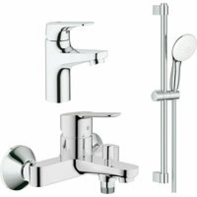 Готовый комплект для ванной комнаты GROHE BauEdge, хром (NB0048) Готовый комплект для ванной комнаты GROHE BauEdge, хром (NB0048)
