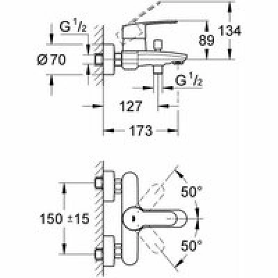 Смеситель для ванны GROHE Eurostyle Cosmopolitan, хром (33591002) Смеситель для ванны GROHE Eurostyle Cosmopolitan, хром (33591002)