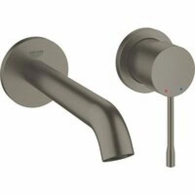 Внешняя часть смесителя для раковины GROHE Essence на 2 отверстия, M-Size, темный графит матовый (19408AL1)