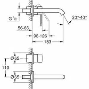 Внешняя часть смесителя для раковины GROHE Essence на 2 отверстия, M-Size, темный графит матовый (19408AL1) Внешняя часть смесителя для раковины GROHE Essence на 2 отверстия, M-Size, темный графит матовый (19408AL1)