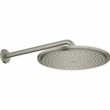 Верхний душ GROHE Rainshower с душевым кронштейном, 1 режим, темный графит матовый, (26066AL0)