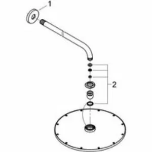 Верхний душ GROHE Rainshower Cosmopolitan 310, 8 л/мин, 1 режим, 380 мм, теплый закат глянец (26066DA0) Верхний душ GROHE Rainshower Cosmopolitan 310, 8 л/мин, 1 режим, 380 мм, теплый закат глянец (26066DA0)