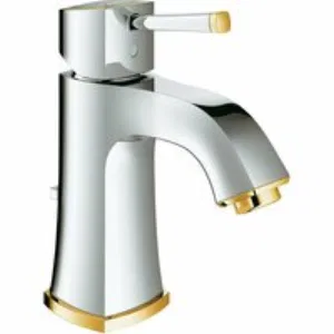 Смеситель для раковины GROHE Grandera с донным клапаном, хром/золото (23303IG0) Смеситель для раковины GROHE Grandera с донным клапаном, хром/золото (23303IG0)