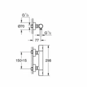 Термостат для душа GROHE Grohtherm 1000 Cosmopolitan, темный графит глянцевый (34065A02) Термостат для душа GROHE Grohtherm 1000 Cosmopolitan, темный графит глянцевый (34065A02)