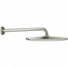 Верхний душ GROHE Rainshower Cosmopolitan 310, 8 л/мин, 1 режим, 380 мм, суперсталь (26066DC0)