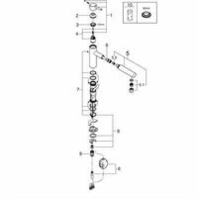 Смеситель для кухни GROHE Concetto с вытяжным изливом, суперсталь (31129DC1) Смеситель для кухни GROHE Concetto с вытяжным изливом, суперсталь (31129DC1)