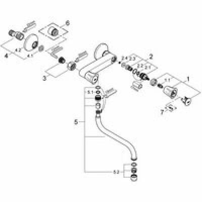 Смеситель для кухни GROHE Costa L, хром (31187001) Смеситель для кухни GROHE Costa L, хром (31187001)