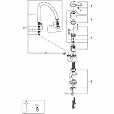 Смеситель для кухни GROHE Euroeco, хром (32752000) Смеситель для кухни GROHE Euroeco, хром (32752000)