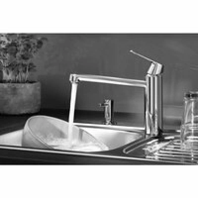 Смеситель для кухни GROHE Eurosmart Cosmopolitan с запорным вентилем, хром (30195000) Смеситель для кухни GROHE Eurosmart Cosmopolitan с запорным вентилем, хром (30195000)