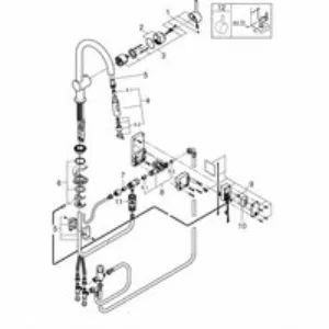 Смеситель для кухни GROHE Minta Touch сенсорный с вытяжным душем, суперсталь (31358DC2) Смеситель для кухни GROHE Minta Touch сенсорный с вытяжным душем, суперсталь (31358DC2)