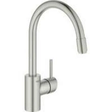 Смеситель для кухни GROHE Concetto с вытяжным изливом, суперсталь (32663DC3)
