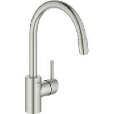 Смеситель для кухни GROHE Concetto с вытяжным изливом, суперсталь (32663DC3) Смеситель для кухни GROHE Concetto с вытяжным изливом, суперсталь (32663DC3)