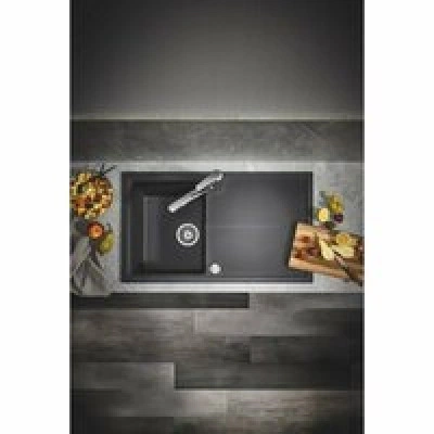Мойка GROHE K400, 860 x 500 мм, черный гранит (31640AP0) Мойка GROHE K400, 860 x 500 мм, черный гранит (31640AP0)