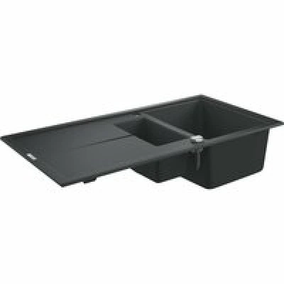 Мойка GROHE K400 с 1,5 чашей, 1000 x 500 мм, черный гранит (31642AP0) Мойка GROHE K400 с 1,5 чашей, 1000 x 500 мм, черный гранит (31642AP0)
