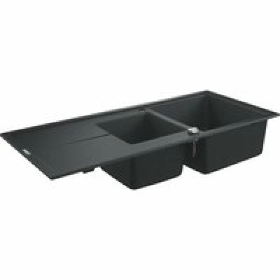 Мойка GROHE K400 с 1,5 чашей, черный гранит (31643AP0) Мойка GROHE K400 с 1,5 чашей, черный гранит (31643AP0)