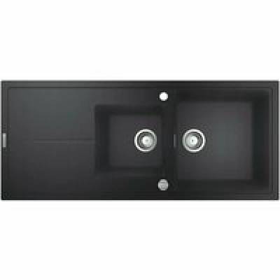 Мойка GROHE K400 с 1,5 чашей, черный гранит (31643AP0) Мойка GROHE K400 с 1,5 чашей, черный гранит (31643AP0)