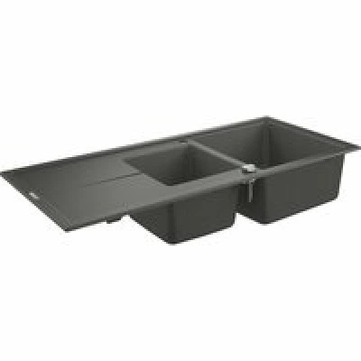 Мойка GROHE K400 с 1,5 чашей, серый гранит (31643AT0) Мойка GROHE K400 с 1,5 чашей, серый гранит (31643AT0)