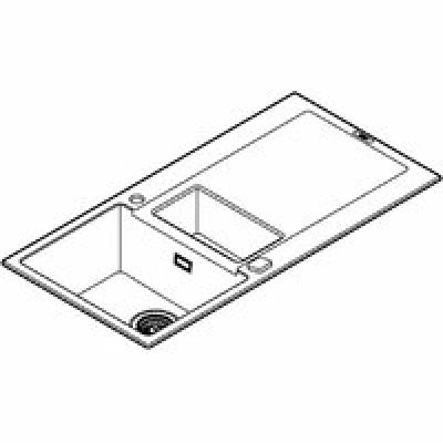 Мойка GROHE K500 с 1,5 чашей, 1000 x 500 мм, серый гранит (31646AT0) Мойка GROHE K500 с 1,5 чашей, 1000 x 500 мм, серый гранит (31646AT0)