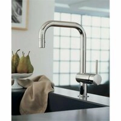 Смеситель для кухни GROHE Minta с вытяжным U-изливом, хром (32067000) Смеситель для кухни GROHE Minta с вытяжным U-изливом, хром (32067000)