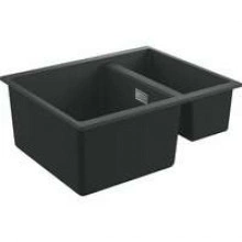Мойка GROHE K500 с 1,5 чашей, 555 x 460 мм, черный гранит (31648AP0)