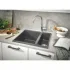 Мойка GROHE K500 с 1,5 чашей, 555 x 460 мм, серый гранит (31648AT0) Мойка GROHE K500 с 1,5 чашей, 555 x 460 мм, серый гранит (31648AT0)