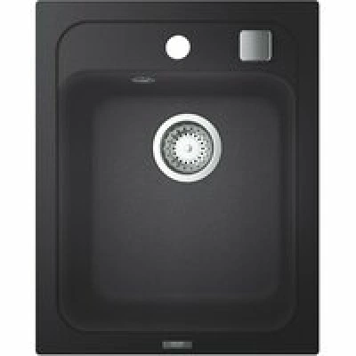 Мойка GROHE K700 с одной чашей, 400 x 500 мм, черный гранит (31650AP0) Мойка GROHE K700 с одной чашей, 400 x 500 мм, черный гранит (31650AP0)