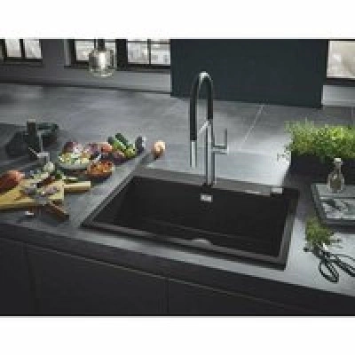 Мойка GROHE K700 с одной чашей, 780 x 510 мм, черный гранит (31652AP0) Мойка GROHE K700 с одной чашей, 780 x 510 мм, черный гранит (31652AP0)