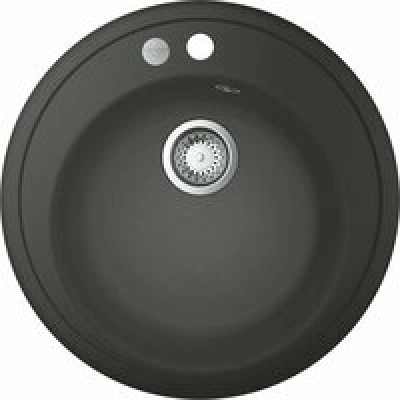 Мойка GROHE K200 с одной чашей, диаметр 510 мм, серый гранит (31656AT0) Мойка GROHE K200 с одной чашей, диаметр 510 мм, серый гранит (31656AT0)