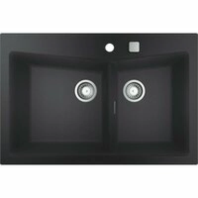 Мойка GROHE K700 с 2 чашами, 838 x 559 мм,черный гранит (31657AP0) Мойка GROHE K700 с 2 чашами, 838 x 559 мм,черный гранит (31657AP0)