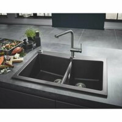 Мойка GROHE K700 с двумя чашами, 838 x 559 мм, серый гранит (31657AT0) Мойка GROHE K700 с двумя чашами, 838 x 559 мм, серый гранит (31657AT0)