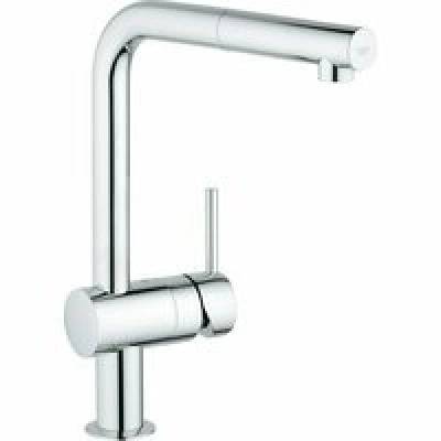 Смеситель для кухни GROHE Minta с вытяжным L-изливом, хром (32168000) Смеситель для кухни GROHE Minta с вытяжным L-изливом, хром (32168000)