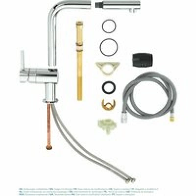 Смеситель для кухни GROHE Minta с вытяжным L-изливом, хром (32168000) Смеситель для кухни GROHE Minta с вытяжным L-изливом, хром (32168000)