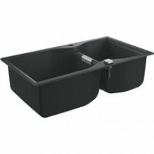 Мойка GROHE K700 с двумя чашами, 900 x 500 мм, черный гранит (31658AP0)