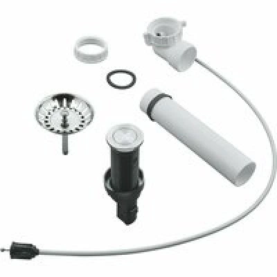 Сливной гарнитур для мойки GROHE с нажимным механизмом, нержавеющая сталь, матовая (40986SD0)