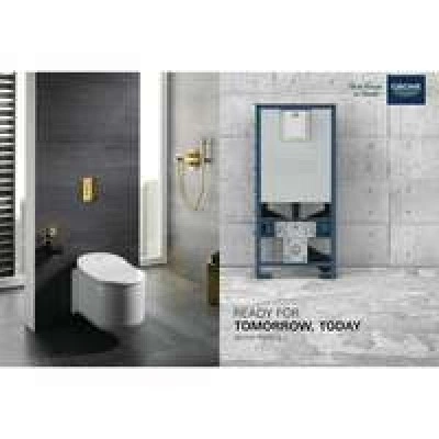 Инсталляция для подвесного унитаза, GROHE Rapid SLX, монтажная высота 1.13 м, со встроенной электрической розеткой и подводом воды для подключения унитазов-биде, (39596000) Инсталляция для подвесного унитаза, GROHE Rapid SLX, монтажная высота 1.13 м, со встроенной электрической розеткой и подводом воды для подключения унитазов-биде, (39596000)