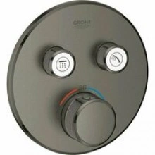 Внешняя часть термостата для душа GROHE Grohtherm SmartControl на 2 потребителя, темный графит матовый (29119AL0)