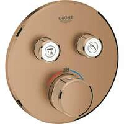 Внешняя часть термостата для душа GROHE Grohtherm SmartControl на 2 потребителя, теплый закат матовый (29119DL0) Внешняя часть термостата для душа GROHE Grohtherm SmartControl на 2 потребителя, теплый закат матовый (29119DL0)