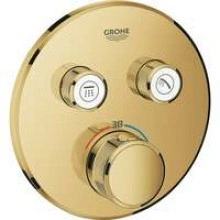 Внешняя часть термостата для душа GROHE Grohtherm SmartControl на 2 потребителя, холодный рассвет глянец (29119GL0)