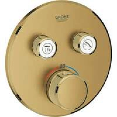 Внешняя часть термостата для душа GROHE Grohtherm SmartControl на 2 потребителя, холодный рассвет матовый (29119GN0) Внешняя часть термостата для душа GROHE Grohtherm SmartControl на 2 потребителя, холодный рассвет матовый (29119GN0)