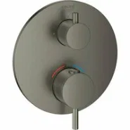 Внешняя часть термостата для душа GROHE Atrio на 2 потребителя, темный графит матовый (24134AL3)