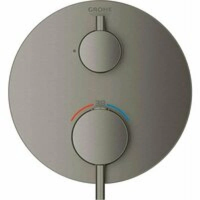 Внешняя часть термостата для душа GROHE Atrio на 2 потребителя, темный графит матовый (24134AL3) Внешняя часть термостата для душа GROHE Atrio на 2 потребителя, темный графит матовый (24134AL3)