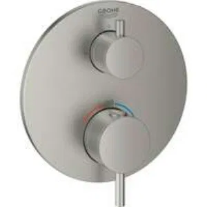 Внешняя часть термостата для душа GROHE Atrio на 2 потребителя, суперсталь (24134DC3) Внешняя часть термостата для душа GROHE Atrio на 2 потребителя, суперсталь (24134DC3)
