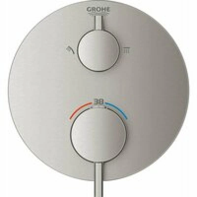 Внешняя часть термостата для душа GROHE Atrio на 2 потребителя, суперсталь (24135DC3) Внешняя часть термостата для душа GROHE Atrio на 2 потребителя, суперсталь (24135DC3)