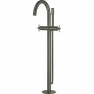 Внешняя часть смесителя для ванны GROHE Atrio напольного монтажа, двухвентильный, темный графит матовый (25044AL3) Внешняя часть смесителя для ванны GROHE Atrio напольного монтажа, двухвентильный, темный графит матовый (25044AL3)