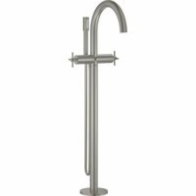 Внешняя часть смесителя для ванны GROHE Atrio напольного монтажа, двухвентильный, суперсталь (25044DC3)
