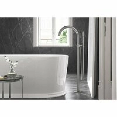 Внешняя часть смесителя для ванны GROHE Atrio напольного монтажа, двухвентильный, суперсталь (25044DC3) Внешняя часть смесителя для ванны GROHE Atrio напольного монтажа, двухвентильный, суперсталь (25044DC3)