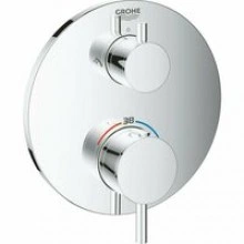Внешняя часть термостата для душа GROHE Atrio на 2 потребителя, хром (24135003)